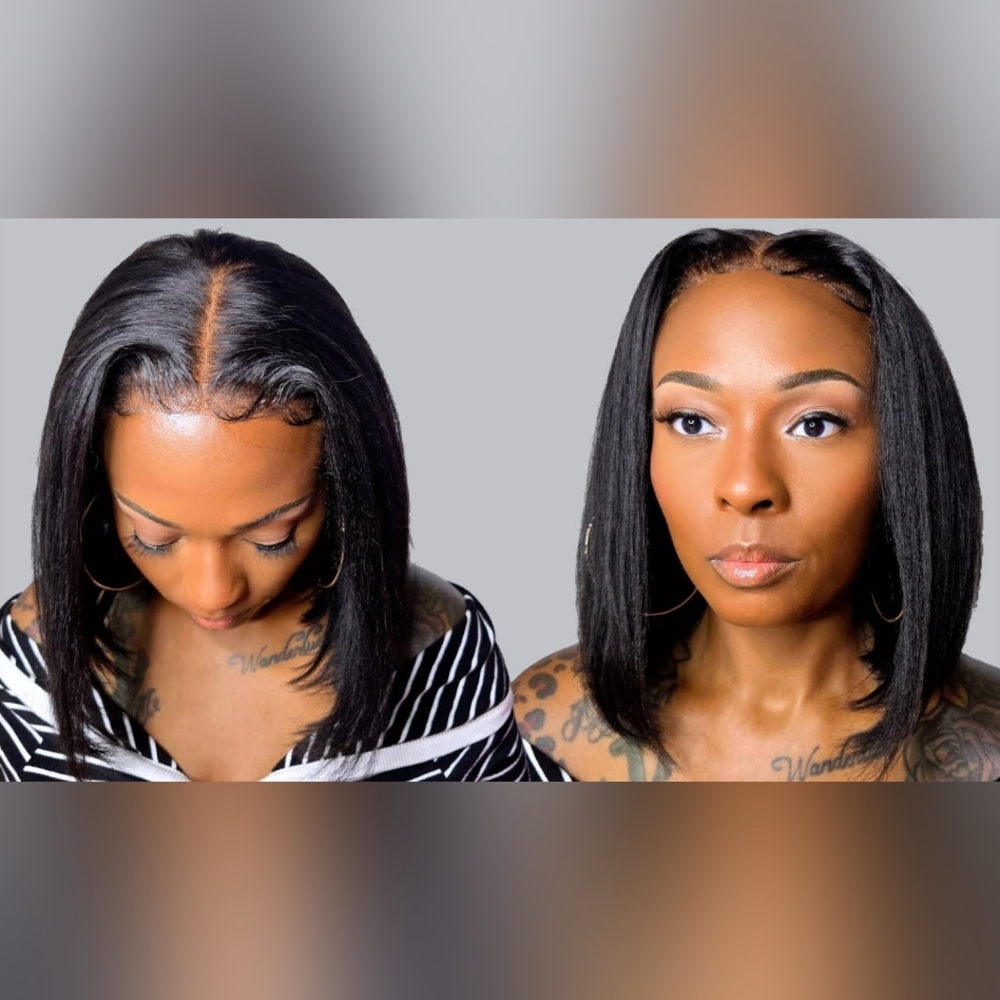 Human Hair Yaki Bob